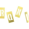45 Piece, 3 Inch Character Size, Brass Stencil