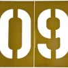13 Piece, 12 Inch Character Size, Brass Stencil