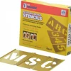 92 Piece, 1-1/2 Inch Character Size, Brass Stencil