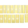15 Piece, 1/2 Inch Character Size, Brass Stencil