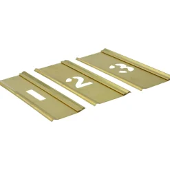 15 Piece, 1/2 Inch Character Size, Brass Stencil