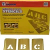 33 Piece, 1/2 Inch Character Size, Brass Stencil