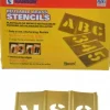45 Piece, 3/4 Inch Character Size, Brass Stencil