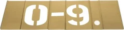 14 Piece, 5 Inch Character Size, Brass Stencil