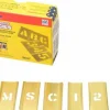 92 Piece, 1/2 Inch Character Size, Brass Stencil