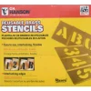 92 Piece, 1 Inch Character Size, Brass Stencil
