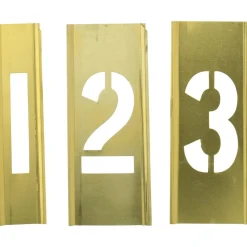 15 Piece, 2 Inch Character Size, Brass Stencil