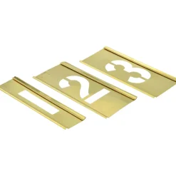 15 Piece, 2 Inch Character Size, Brass Stencil