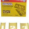 15 Piece, 1 Inch Character Size, Brass Stencil