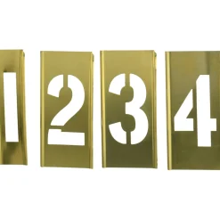 15 Piece, 3 Inch Character Size, Brass Stencil