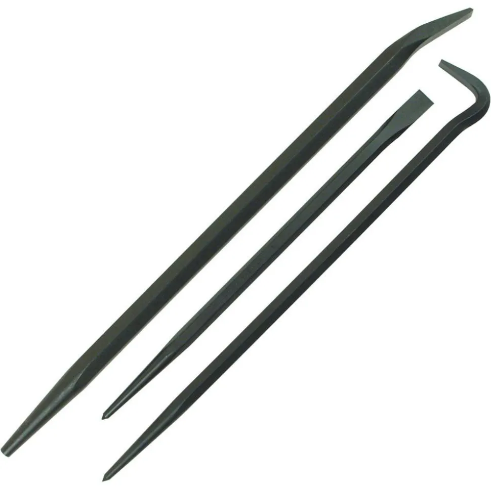 3 Piece Line-Up & Rolling Head Pry Bar Set