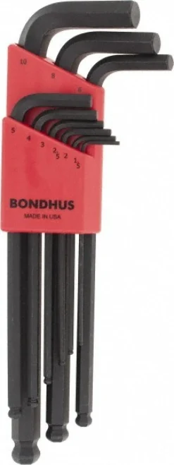 9 Piece L-Key Ball End Hex Key Set