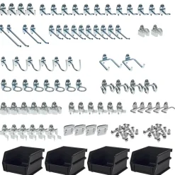 83 Piece Pegboard Hook Set, Zinc Alloy & Steel