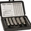 8 Piece, 5/8 to 1-1/8" Cutter Dia, 2" Cutting Depth, High Speed Steel Annular Cutter Set