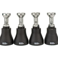 4 Piece, 3 to 4" High Screw Jack Set
