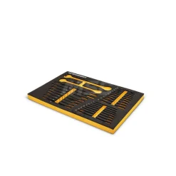 28 Piece 72-Tooth 12 Point Metric Standard & Stubby Combination Ratcheting Wrench Set with Foam Storage Tray