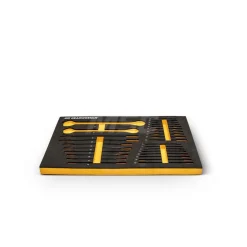 28 Piece 72-Tooth 12 Point Metric Standard & Stubby Combination Ratcheting Wrench Set with Foam Storage Tray
