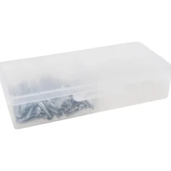 200 Piece, #8 to 10 Screw, Plastic & Steel Slotted/Phillips Drive Anchor Assortment