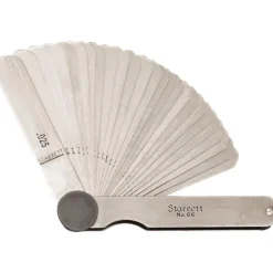 26 Piece, 0.0015 to 0.025" Thick, Parallel Feeler Gage Set
