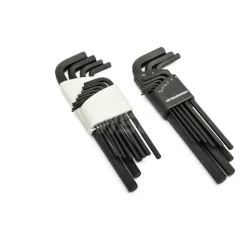 44 Piece 90T SAE/Metric Combination Ratcheting Wrench & Long Arm Hex Key Set with Foam Storage Tray