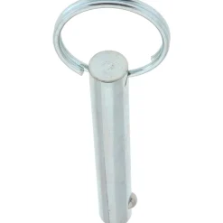 3/8" Pin Dia, 2-1/2" Long, Zinc Plated Steel Ball Lock Hitch Pin
