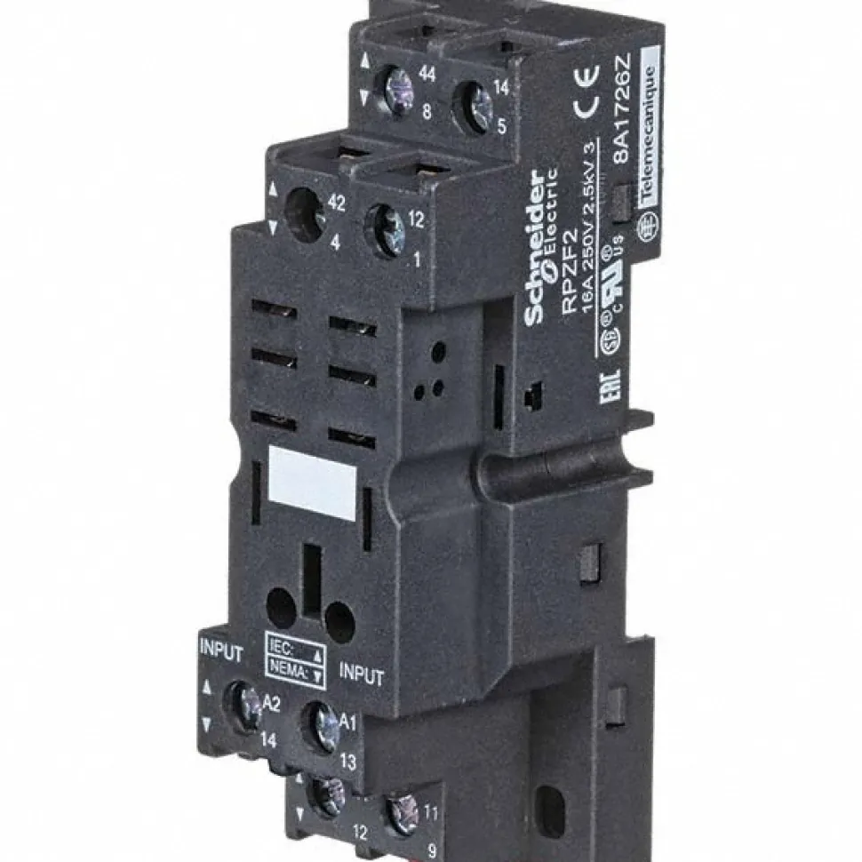 8 Pins, 250 Volt, 16 Amp, DPDT, Ice Cube Relay Socket