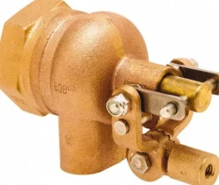 1" Pipe, Brass, Angle Pattern-Single Seat, Mechanical Float Valve