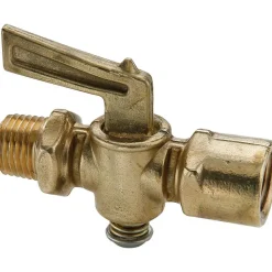 1/4" Pipe, Female Pipe to Male Pipe Drain Cock & Shutoff Valve