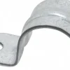 Pipe or Conduit Strap: 3/4" Pipe, 3/4" Tube, Steel, Zinc Finish, 1 Mount Hole, Screw-On