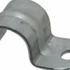 Pipe or Conduit Strap: 1/2" Pipe, 1/2" Tube, Steel, Zinc Finish, 1 Mount Hole, Screw-On