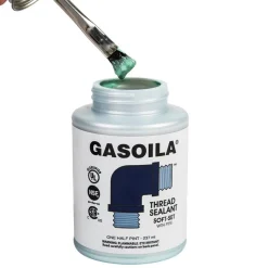 Pipe Thread Sealant: Blue & Green, 1/2 pt Can