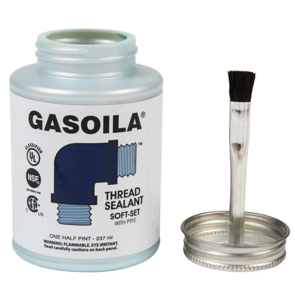 Pipe Thread Sealant: Blue & Green, 1/2 pt Can