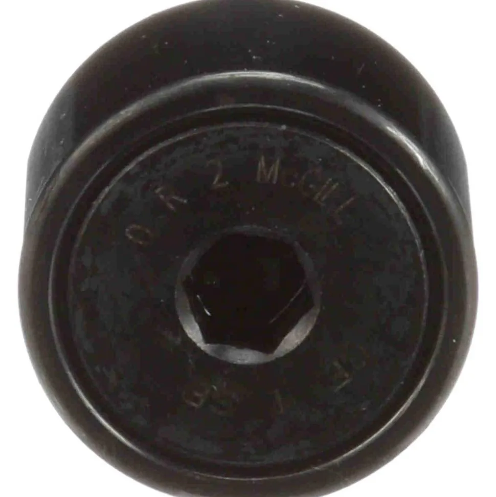 Plain Cam Follower: 1" Roller Dia, 0.625" Roller Width, 0.4375" Stud Dia, 1" Stud Length