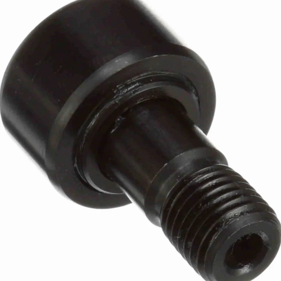 Plain Cam Follower: 0.875" Roller Dia, 0.5" Roller Width, 0.4375" Stud Dia, 7/8" Stud Length