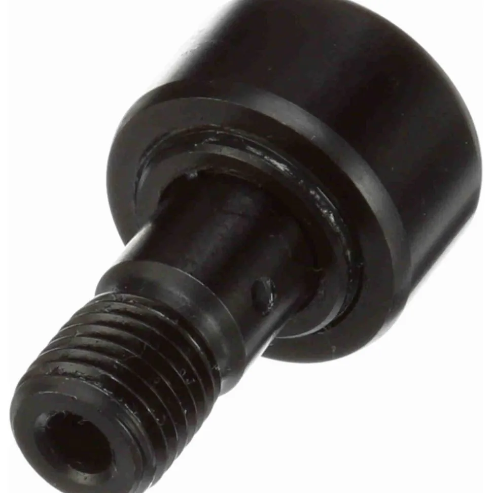 Plain Cam Follower: 0.875" Roller Dia, 0.5" Roller Width, 0.4375" Stud Dia, 7/8" Stud Length