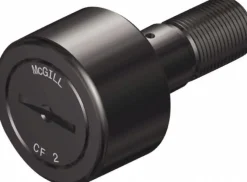 Plain Cam Follower: 0.75" Roller Dia, 0.5" Roller Width, 0.375" Stud Dia, 7/8" Stud Length