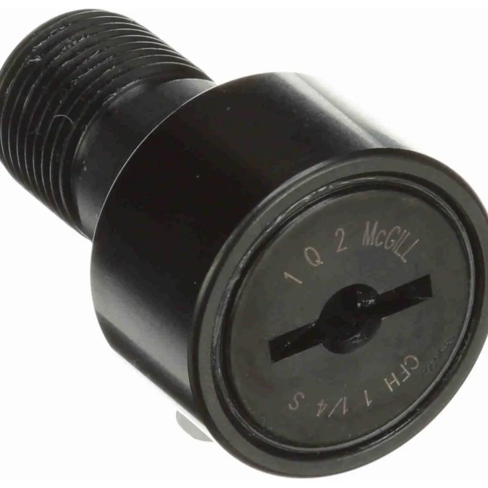Plain Cam Follower: 1.25" Roller Dia, 0.75" Roller Width, 0.75" Stud Dia, 1-1/4" Stud Length