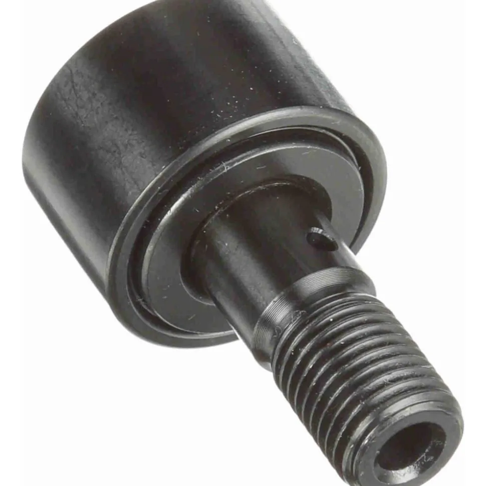 Plain Cam Follower: 1" Roller Dia, 0.625" Roller Width, 0.4375" Stud Dia, 1" Stud Length