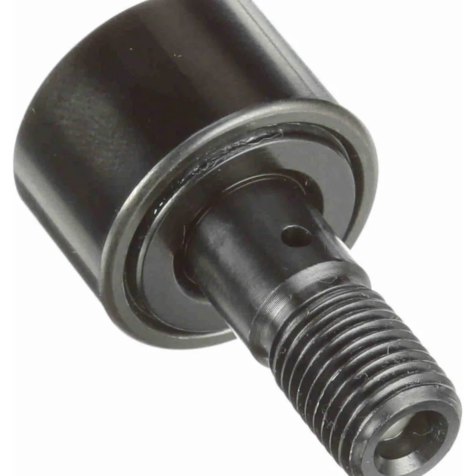 Plain Cam Follower: 1" Roller Dia, 0.625" Roller Width, 0.4375" Stud Dia, 1" Stud Length