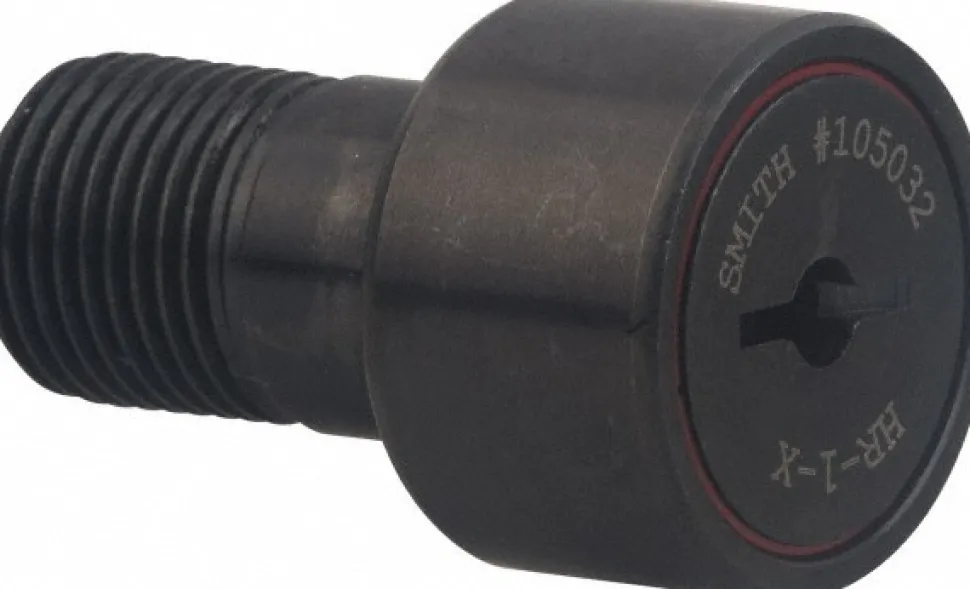 Plain Cam Follower: 0.75" Roller Dia, 0.5" Roller Width, 0.4375" Stud Dia, 7/8" Stud Length