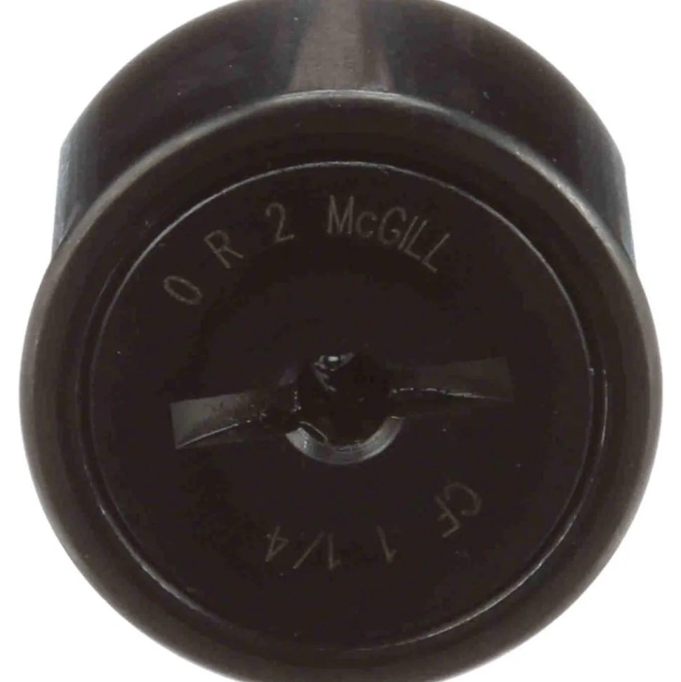 Plain Cam Follower: 1.25" Roller Dia, 0.75" Roller Width, 0.5" Stud Dia, 1-1/4" Stud Length