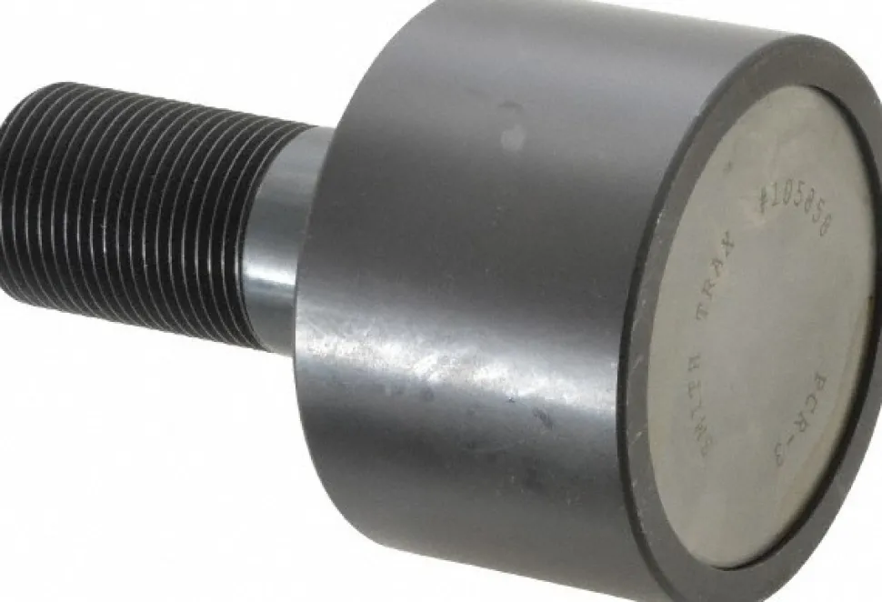 Plain Cam Follower: 2" Roller Width, 1.25" Stud Dia, 2-1/2" Stud Length