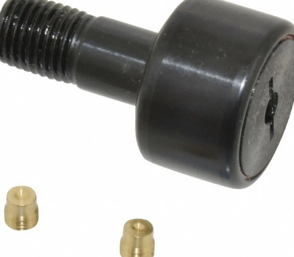 Plain Cam Follower: 0.625" Roller Width, 0.4375" Stud Dia, 1" Stud Length