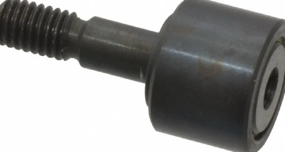 Plain Cam Follower: 0.375" Roller Width, 0.19" Stud Dia, 5/8" Stud Length