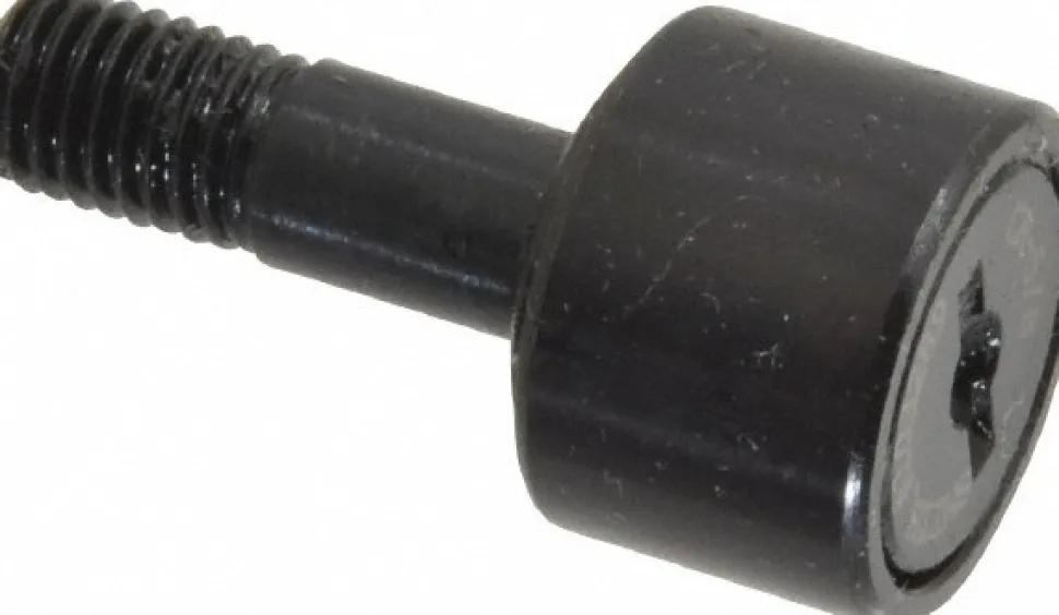Plain Cam Follower: 0.4375" Roller Width, 0.25" Stud Dia, 3/4" Stud Length