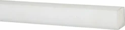 Plastic Bar: Acetal, 1" Thick, 48" Long, Natural Color