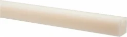 Plastic Bar: Nylon 6/6, 3/8" Thick, 48" Long, Natural Color