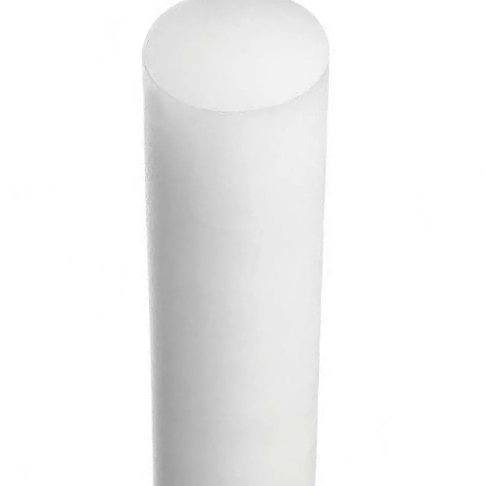 Plastic Rod: Polyethylene, 1" Dia, 72" Long, White