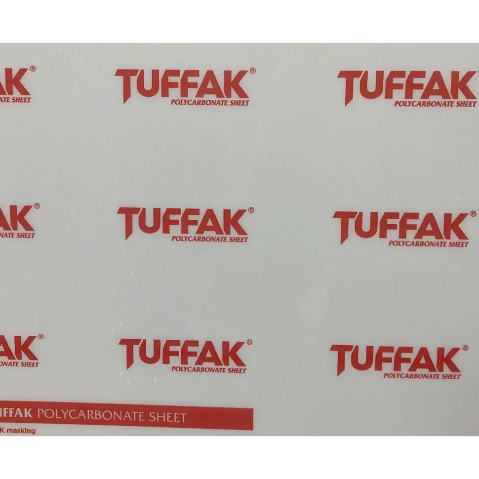 Plastic Sheet: Polycarbonate, 1/4" Thick x 24" Wide x 2' Long, 9,700 psi Tensile Strength