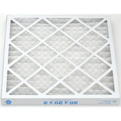 Pleated Air Filter: Wire-Backed Pleated, MERV 8, Synthetic, 35% Efficient, 20